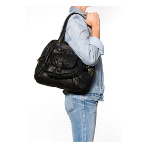 Jérôme Dreyfuss - Bolso de mano Billy de piel de cordero - M | Negro