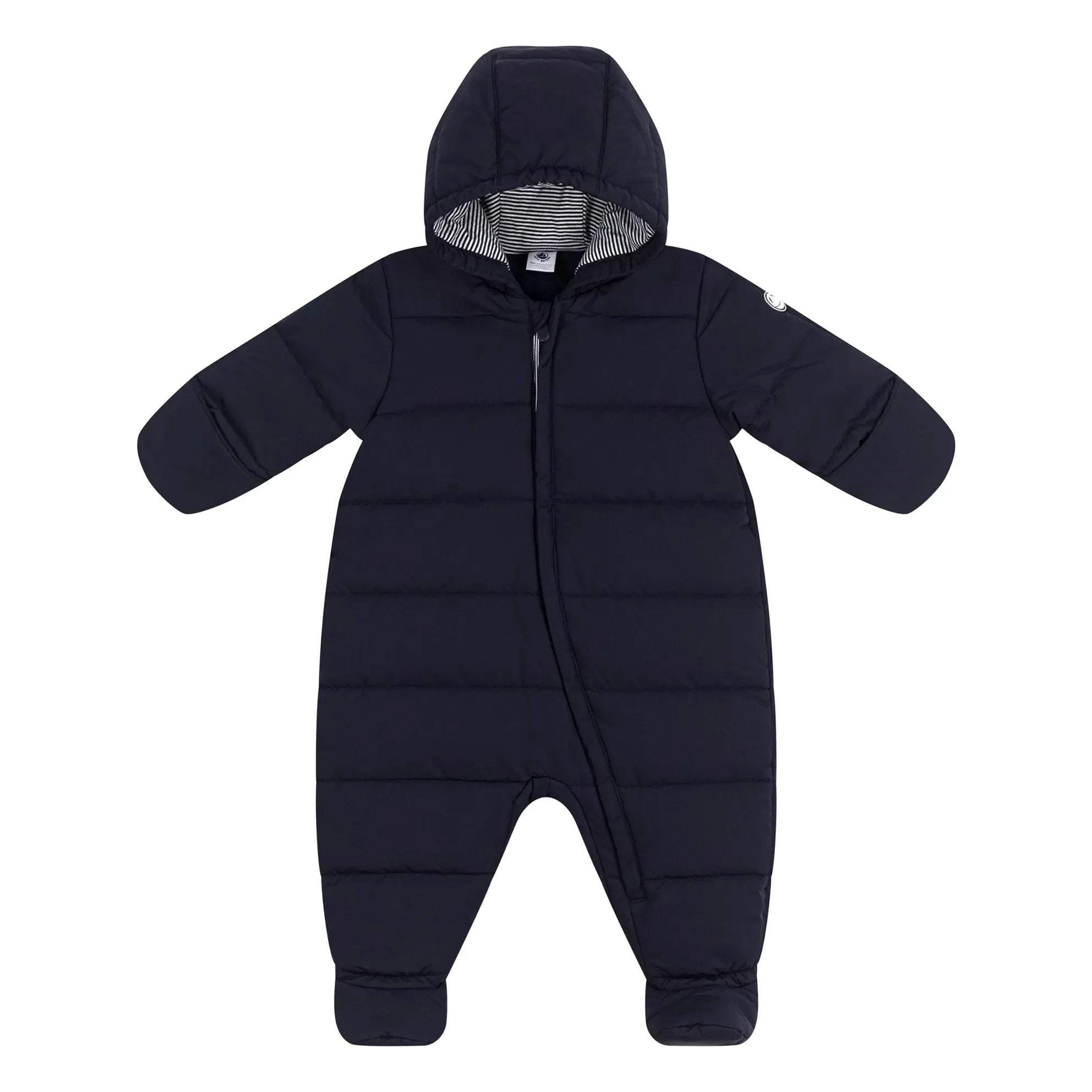 Petit Bateau - Abrigo acolchado Mat de fibras recicladas | Azul marino