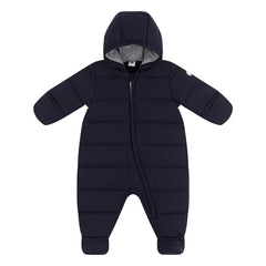 Petit Bateau - Abrigo acolchado Mat de fibras recicladas | Azul marino