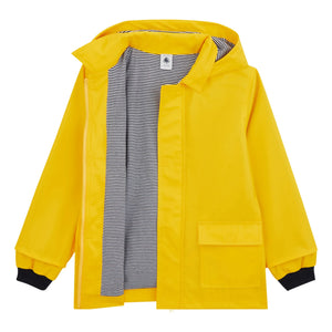 Petit Bateau - Chubasquero forrado de algodón orgánico | Amarillo