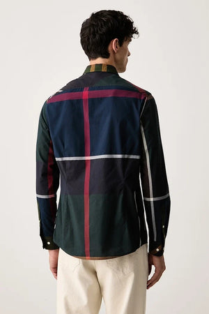 Camisa de algodón Barbour para hombre