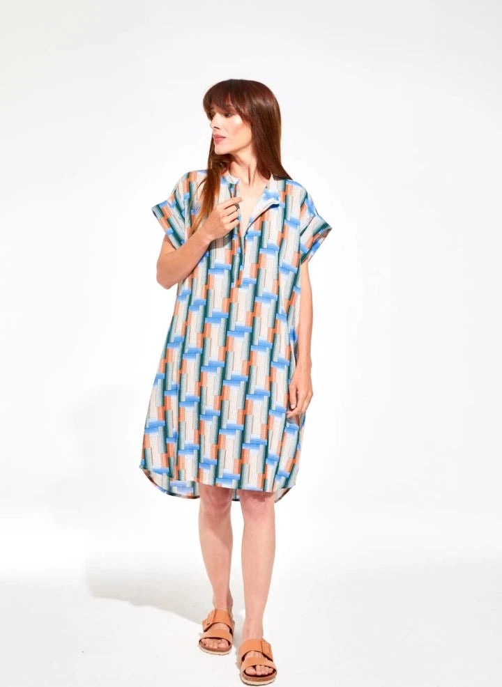 Mapoésie - Vestido Syracuse Echo | Azul