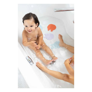 Quut - Alfombrillas de baño Grippi - Set de 8 | Coral
