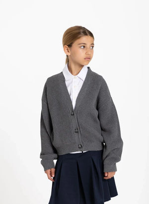 Smallable Kid - Chaqueta de algodón orgánico Abbey | Gris melange