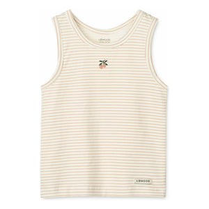 Liewood - Conjunto de 2 camisetas de tirantes de algodón orgánico Faris | Beige