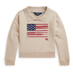 Ralph Lauren - Sweat Polo Amerikan Bayrağı | Kum