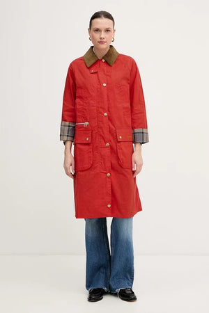 Chaqueta Larga de Algodón Hollington Barbour para Mujer