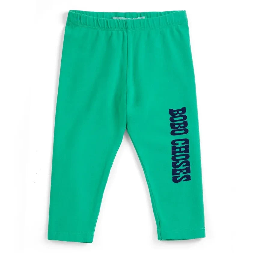 Bobo Choses - Leggings de bebé de algodón orgánico Bobo Choses | Verde