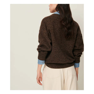 Sessùn - Sweet Monroe Oversize Merino Yün Yelek | Kahverengi