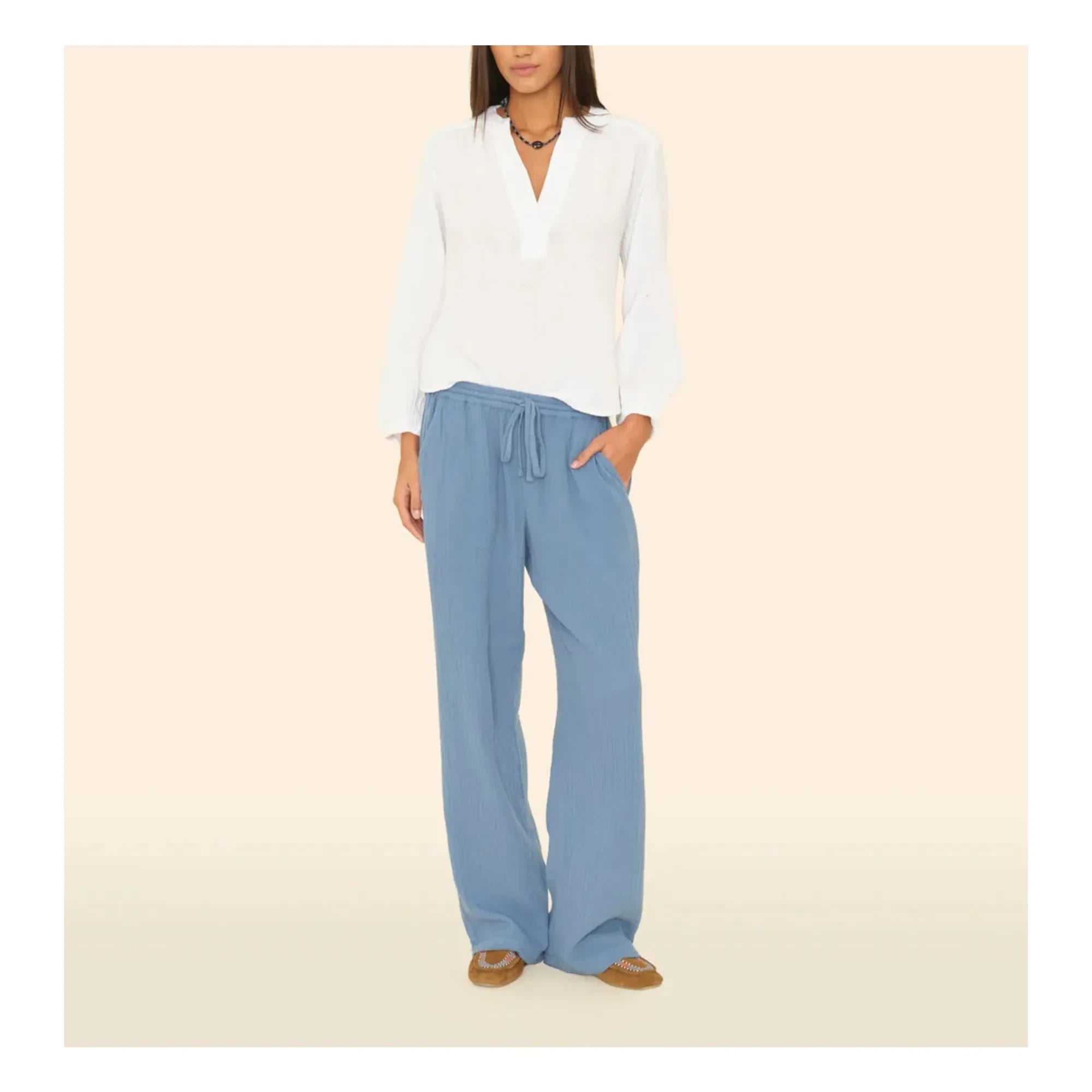 Xirena - Pantalón Devon | Azul pavo real