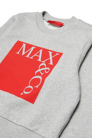 MAX&Co. Sudadera de algodón para niños MAXS3F SWEAT-SHIRT