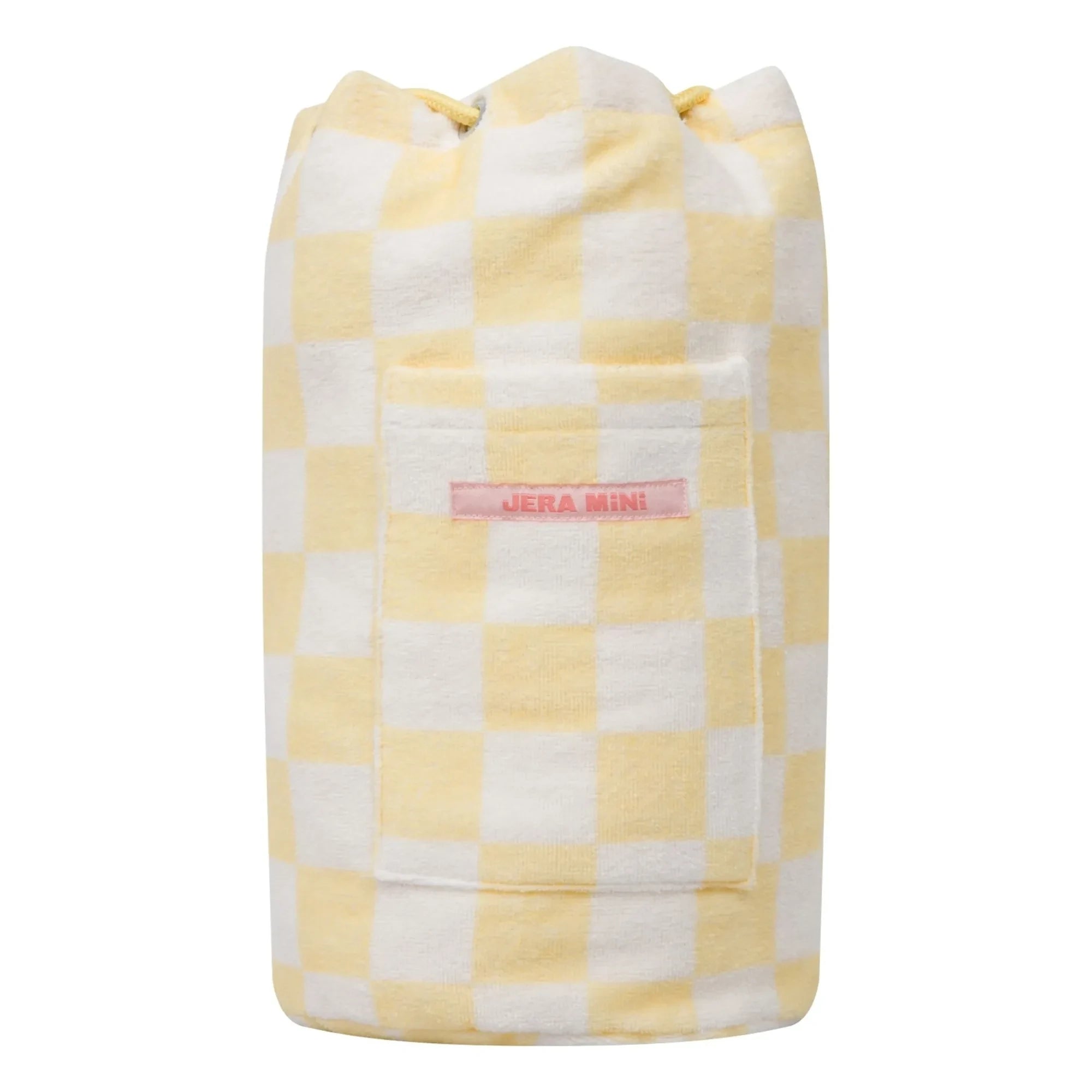 Minimochila Jera - Confeccionada en tela de rizo | Amarillo pálido
