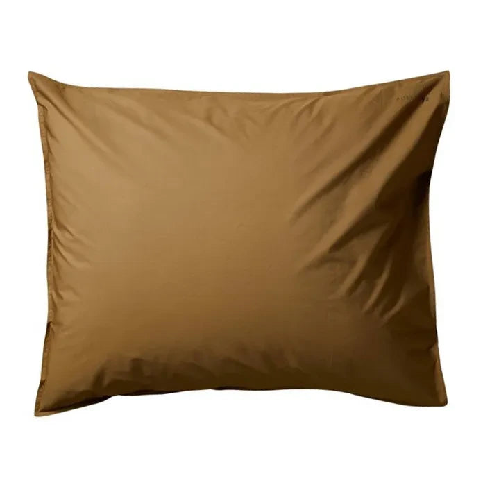 Funda de almohada de percal de algodón orgánico, suite 702 | Caqui