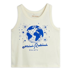 Mini Rodini - Camiseta de tirantes Society de algodón orgánico con certificación GOTS | Crudo