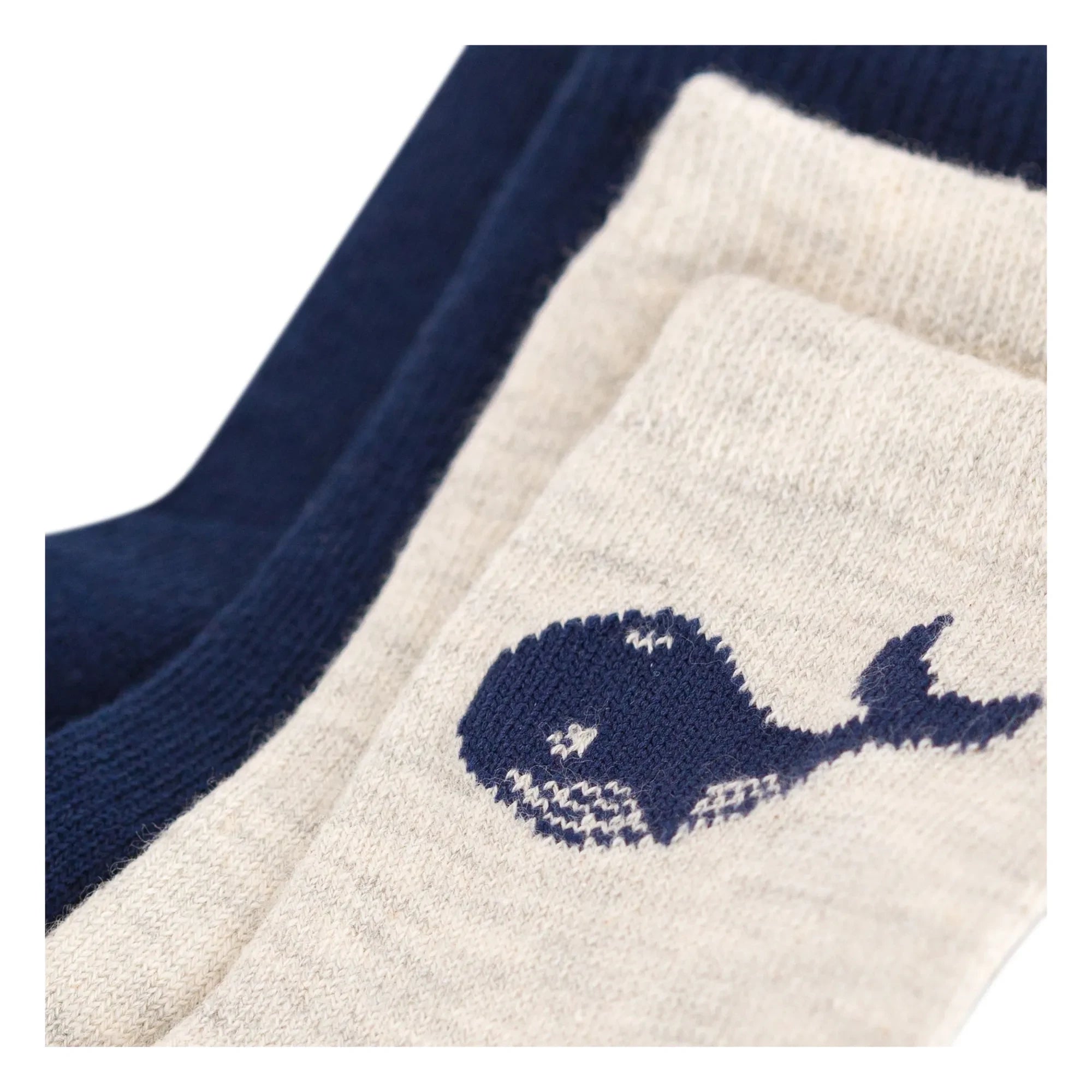 Petit Bateau - Set de 2 Pares de Calcetines de Ballenas | Azul