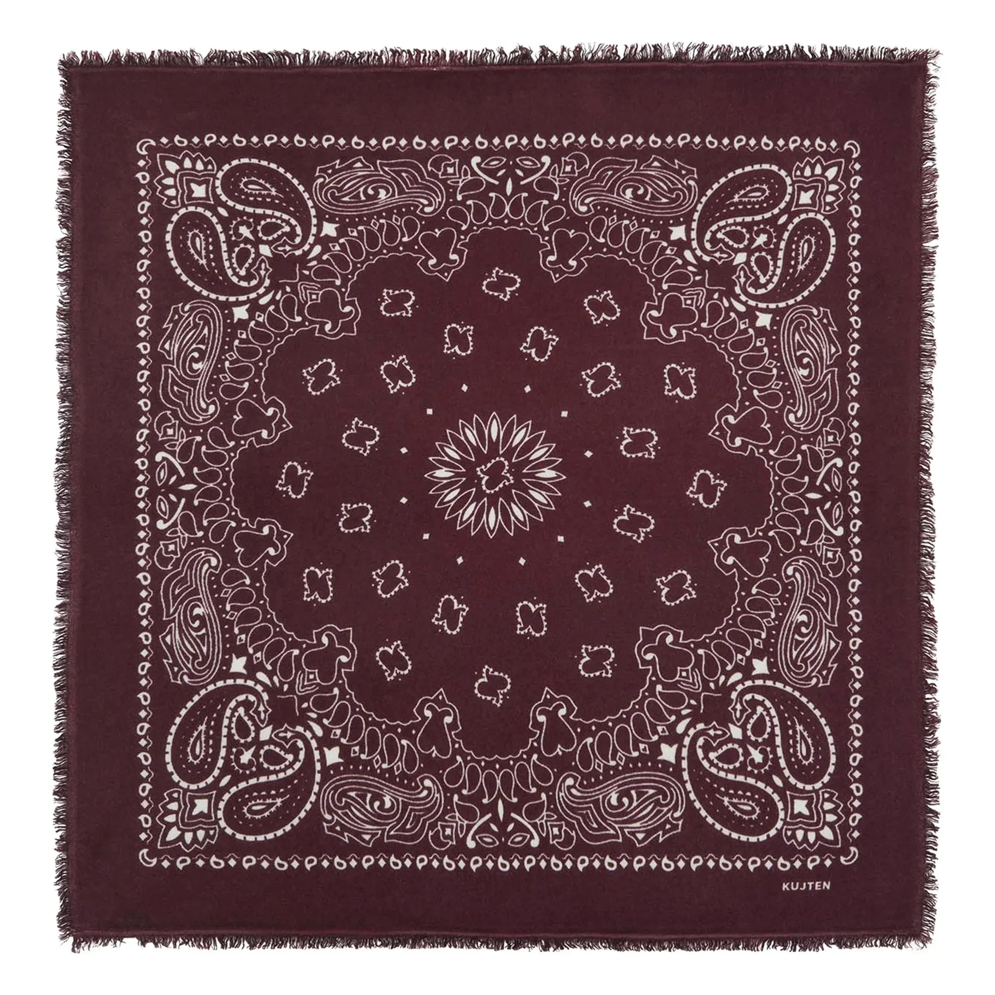 Kujten - Bandana de cachemira Hachiko | Burdeos