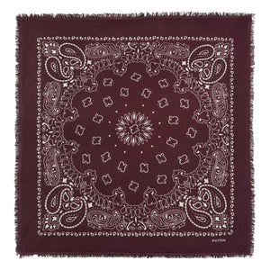 Kujten - Bandana de cachemira Hachiko | Burdeos
