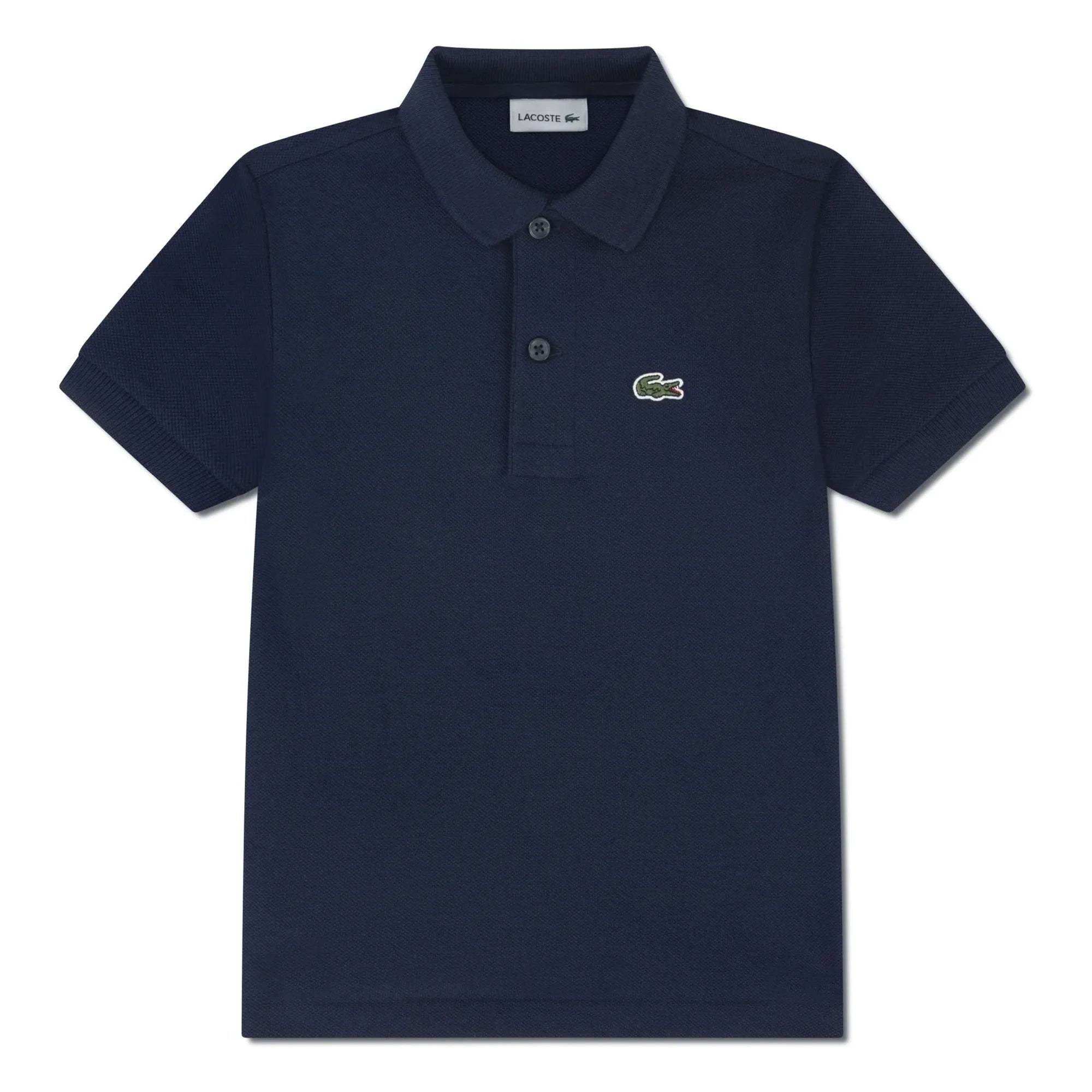 Lacoste - Polo azul marino con logo