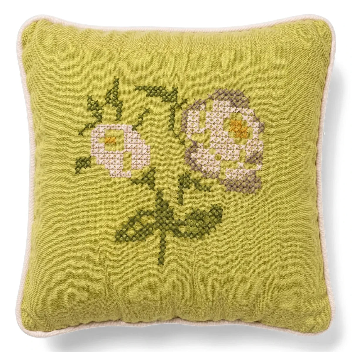 Editions Aimable - Cojín floral Clovis | verde pistacho