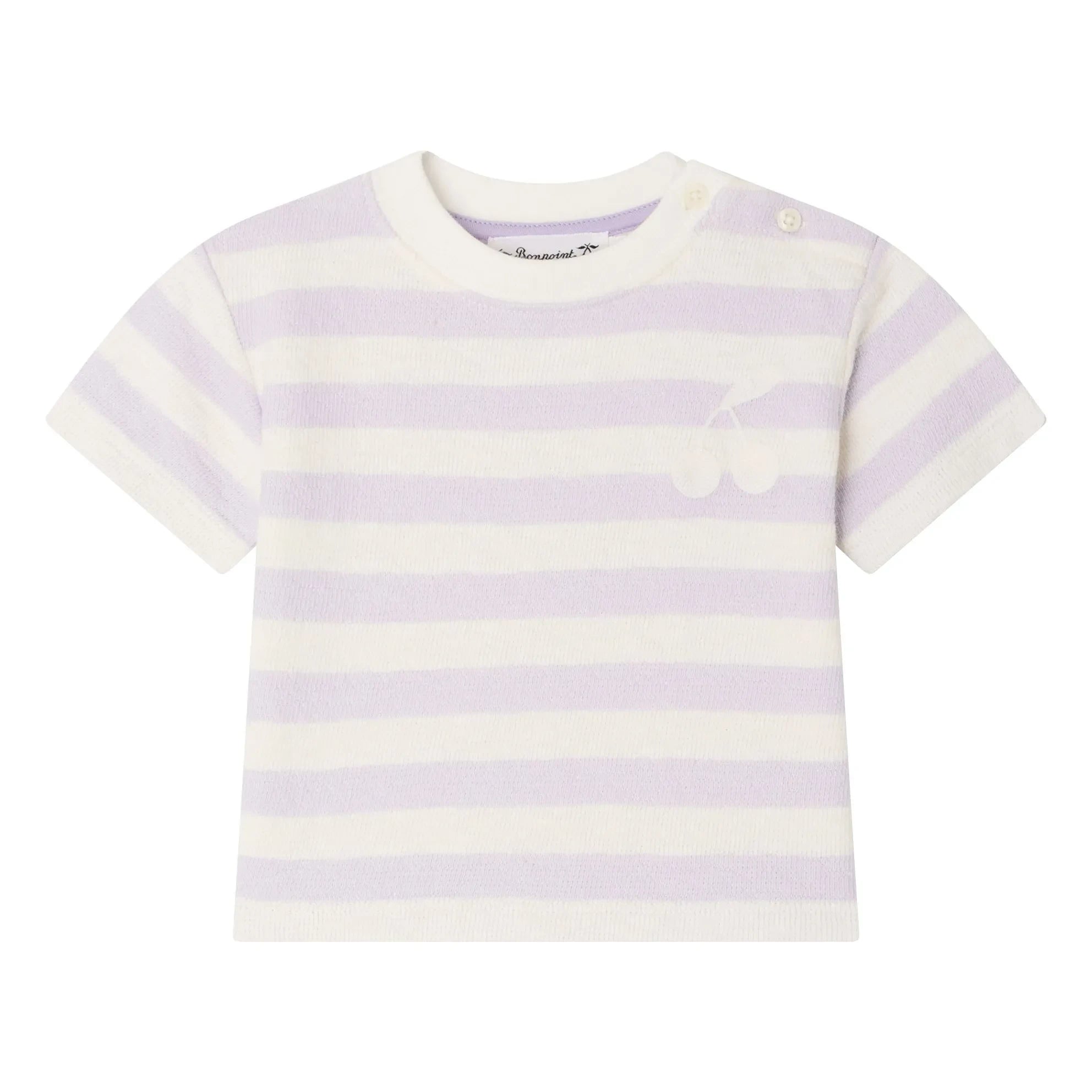 Bonpoint - Camiseta de rayas Cereza Cai | Crudo