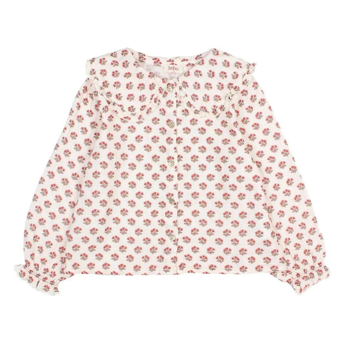 Búho - Blusa Col Claudine Chic Fleurie | Ecru