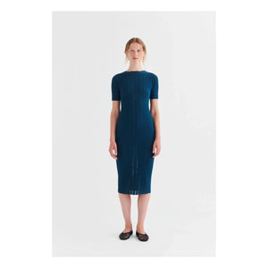 FUB - Vestido de torsión alta | Azul