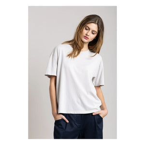 Smallable Woman - Camiseta de algodón orgánico Hana | Gris perla