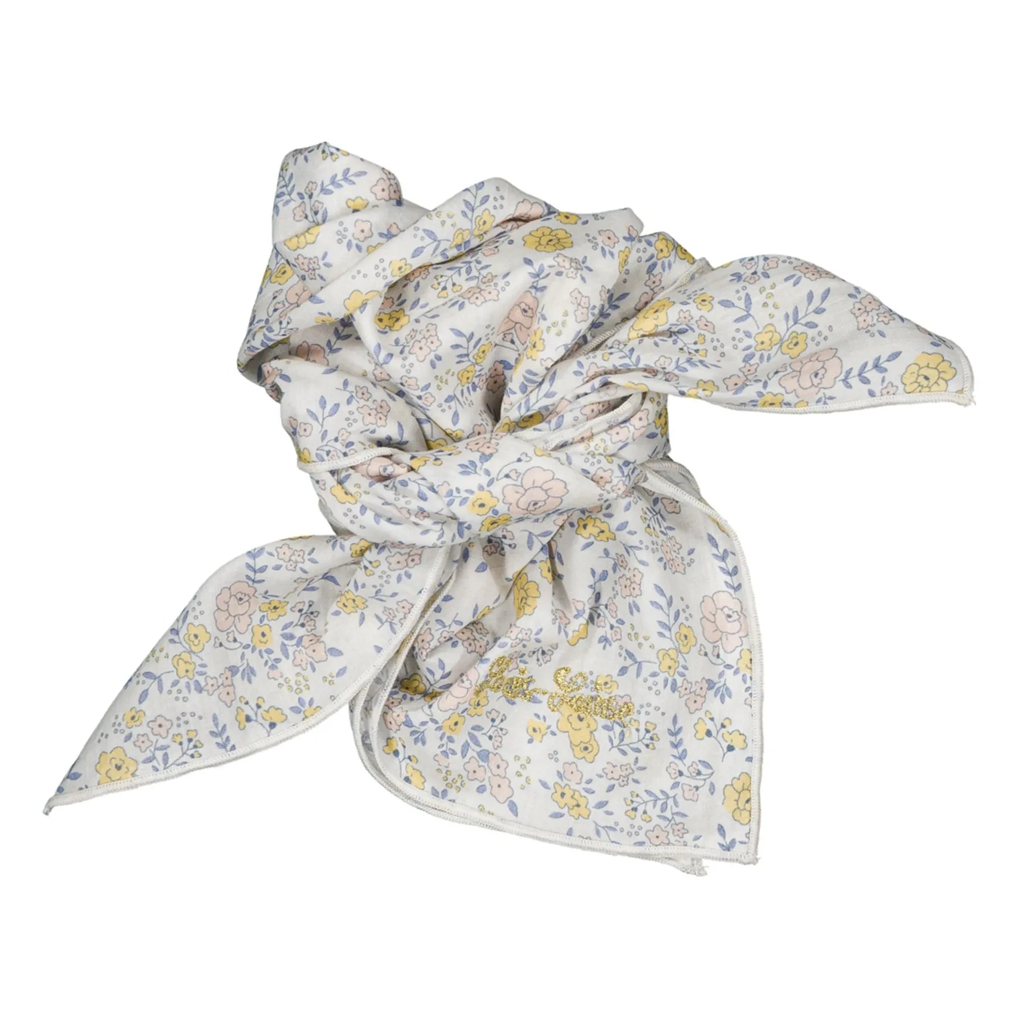 Louis Louise - Fular estampado floral | Blanco
