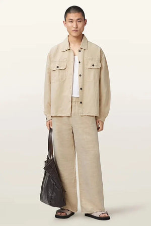 Camisa de lino para hombre AllSaints KORTEN