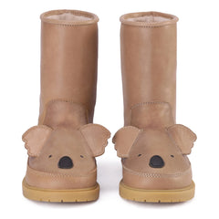 Donsje - Botas de piel Koala Wadudu | Beige