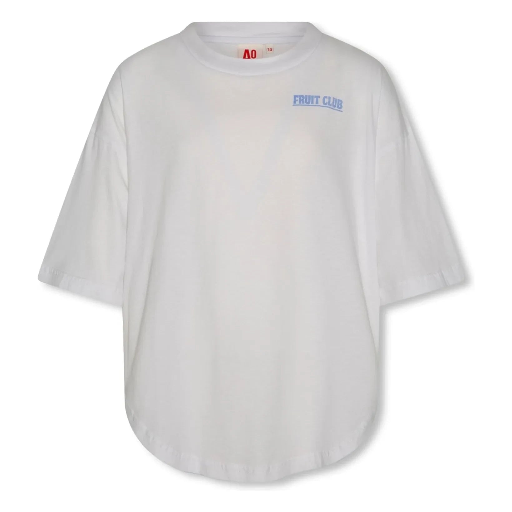 AO76 - Camiseta oversize True Fresh de algodón reciclado | Blanco