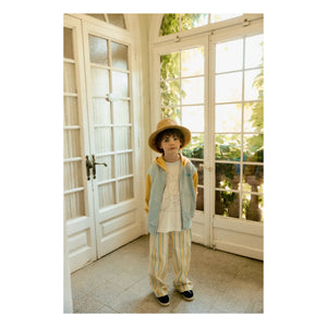 Tinycottons - Rayas de Jean | Blanco