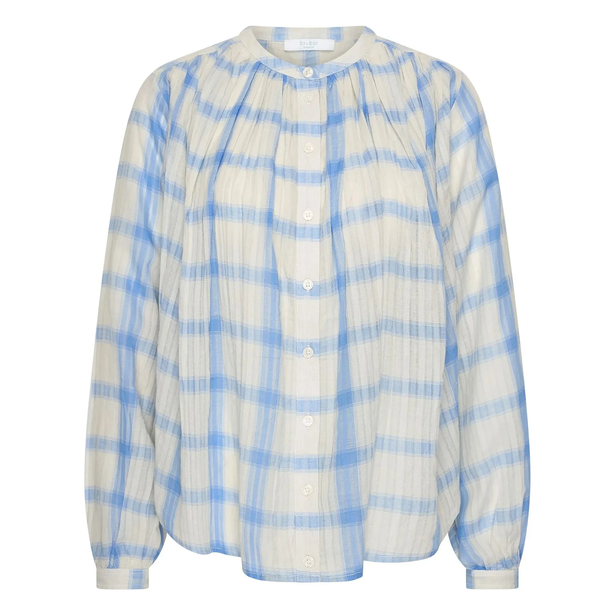 By Bar - Nyka Blusa de algodón | Azul