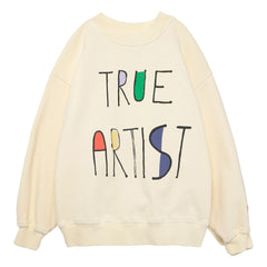 True Artist - Sweat N°11 Algodón orgánico | Amarillo pálido