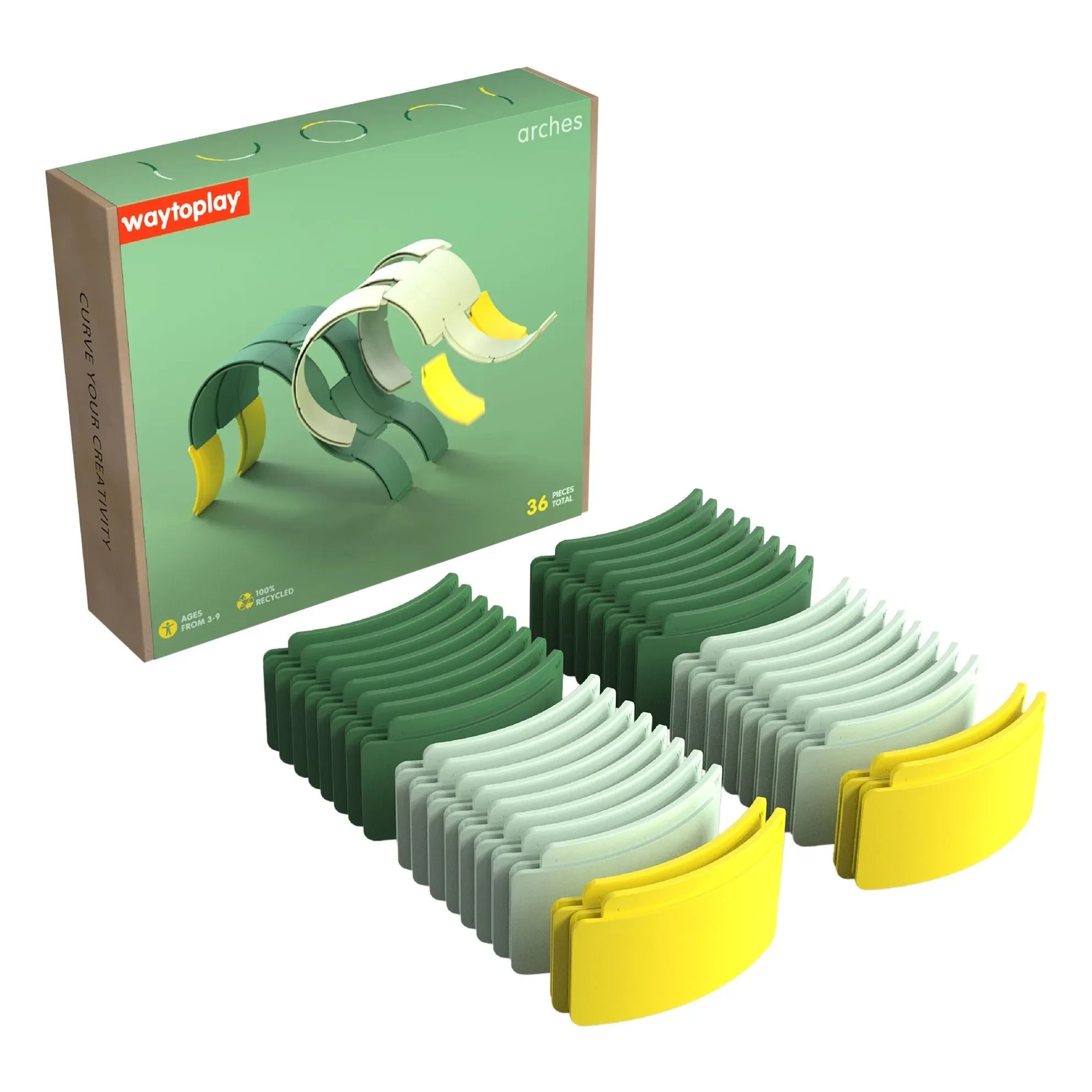 Waytoplay - Kit de construcción Arches Creator Set - 36 piezas