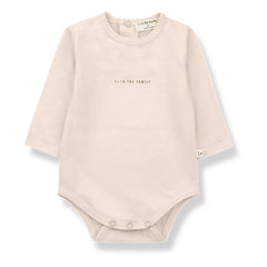 1+ en la familia - Bodys de Bebé de Algodón Orgánico Lis - Set de 2 | Rosa empolvado