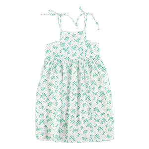 Piupiuchick - Vestido de algodón orgánico con flores | Blanco