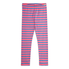 Mini Rodini - Leggings de algodón orgánico a rayas | Rosa