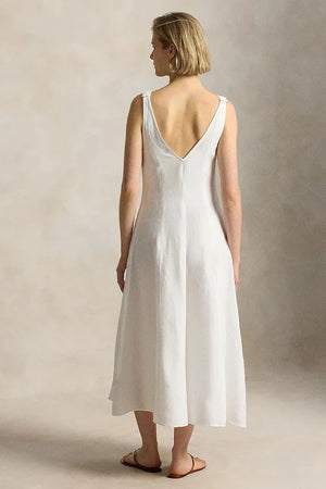 Vestido de lino de verano Polo Ralph Lauren