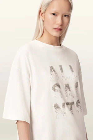 Camiseta STACKS AllSaints para mujer de algodón, corte holgado