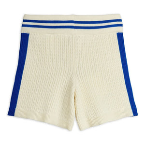 Mini Rodini - Pantalones cortos de punto de algodón orgánico | Crudo