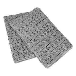 Numero 74 - Tara Crochet Battaniye | Gümüş Gri S019