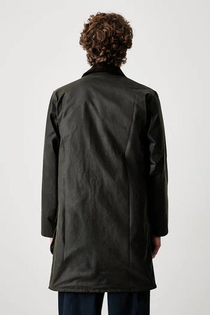 Chaqueta Barbour larga de algodón para hombre