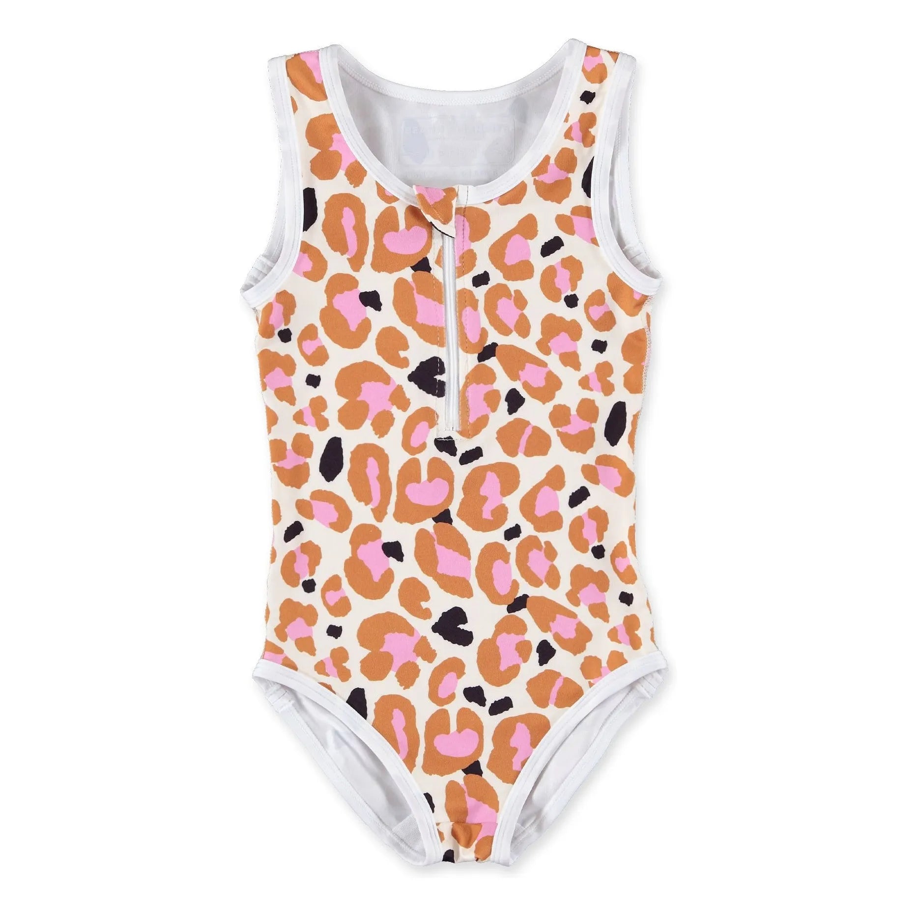 Beach & Bandits - Bañador de una pieza con protección UV Candy Leopard de fibras recicladas