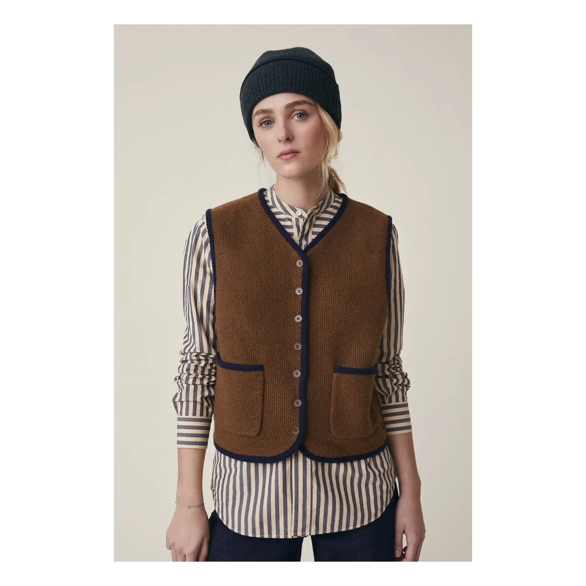 Moismont - Gorro Romeo Nº 226, Lana Merina | Verde bosque