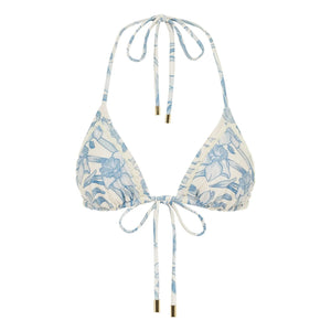Peony - Nergis Top de punto en tejido reciclado | Azul