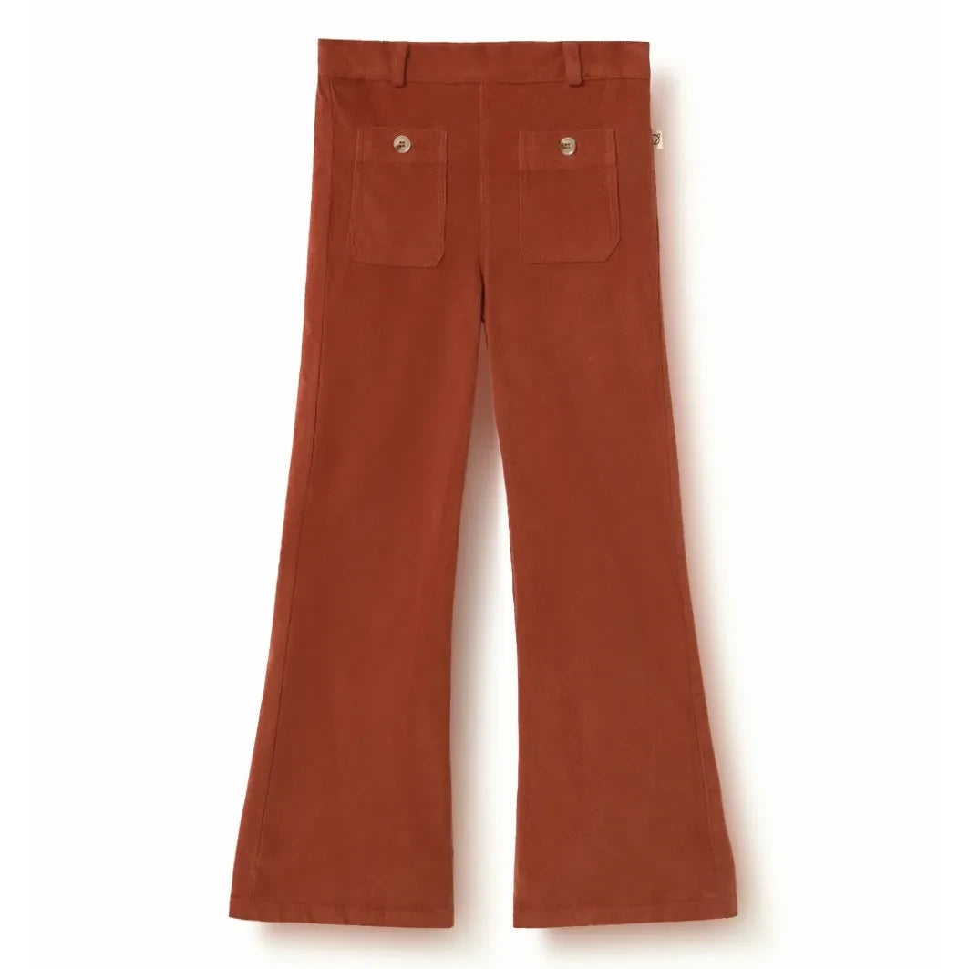 Cozmo - Pantalones Altea de algodón orgánico | Rojo oscuro