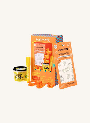 Nailmatic Kids - Set de Regalo de Máquina Amarilla | Amarillo