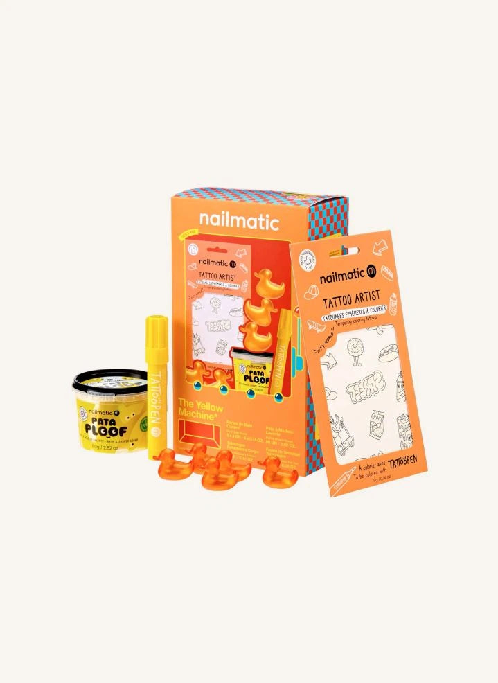 Nailmatic Kids - Set de Regalo de Máquina Amarilla | Amarillo