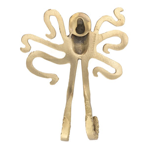 Doing Goods - Ella Octopus gancho de latón reciclado | Oro